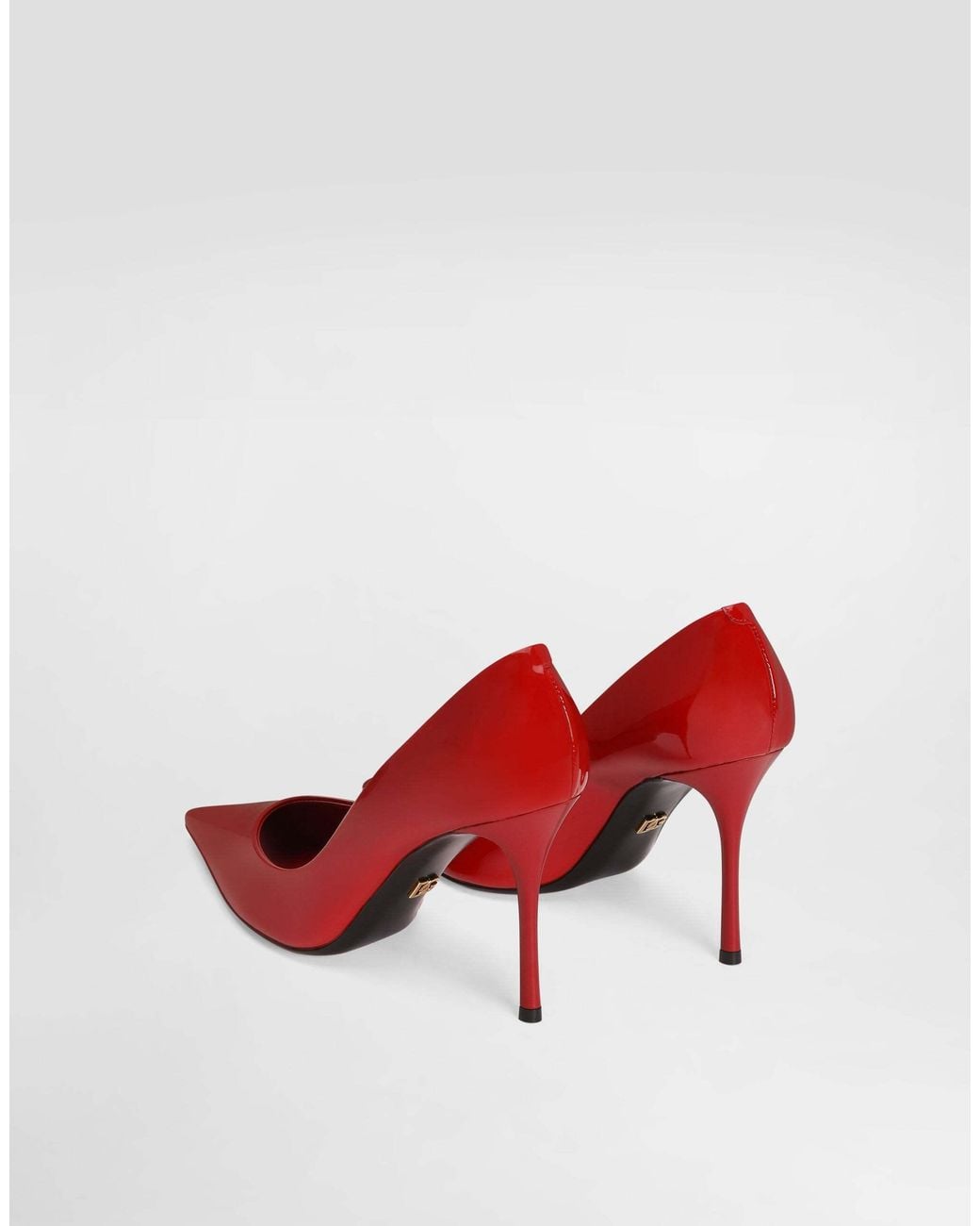 Dolce & Gabbana Red Patent Pointed Heeled Pumps