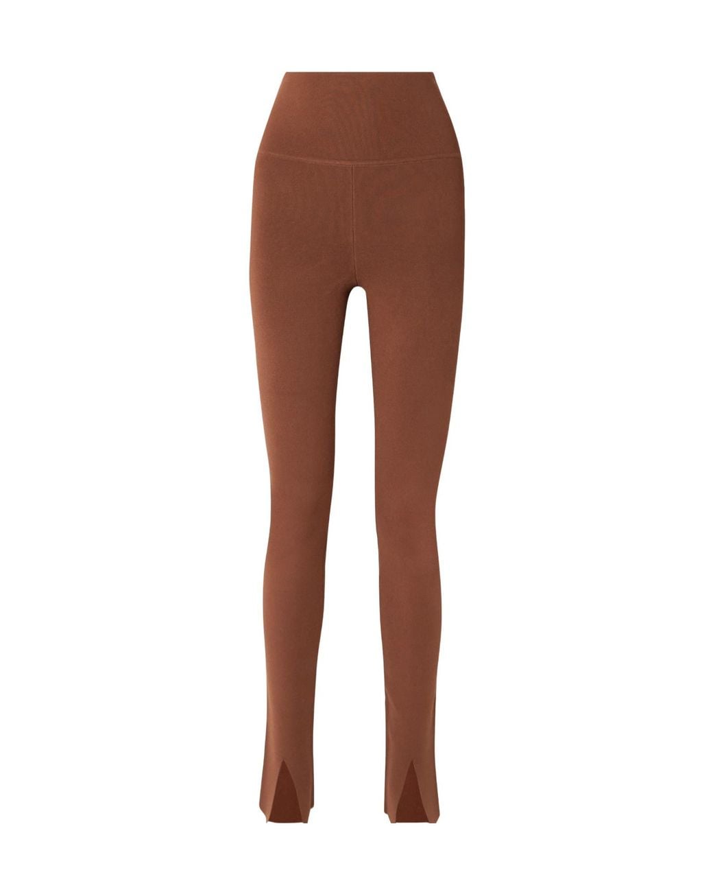 Victoria Beckham Brown High-Waisted Stretch Pants