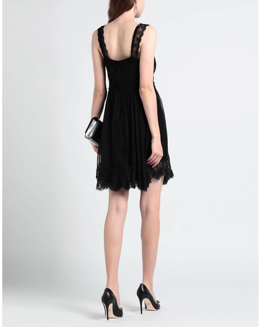 Dolce & Gabbana Black Sleeveless Chiffon Dress