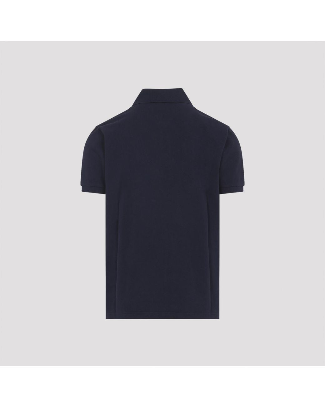Etro Blue Logo-Embroidered Short-Sleeved Polo Shirt for men