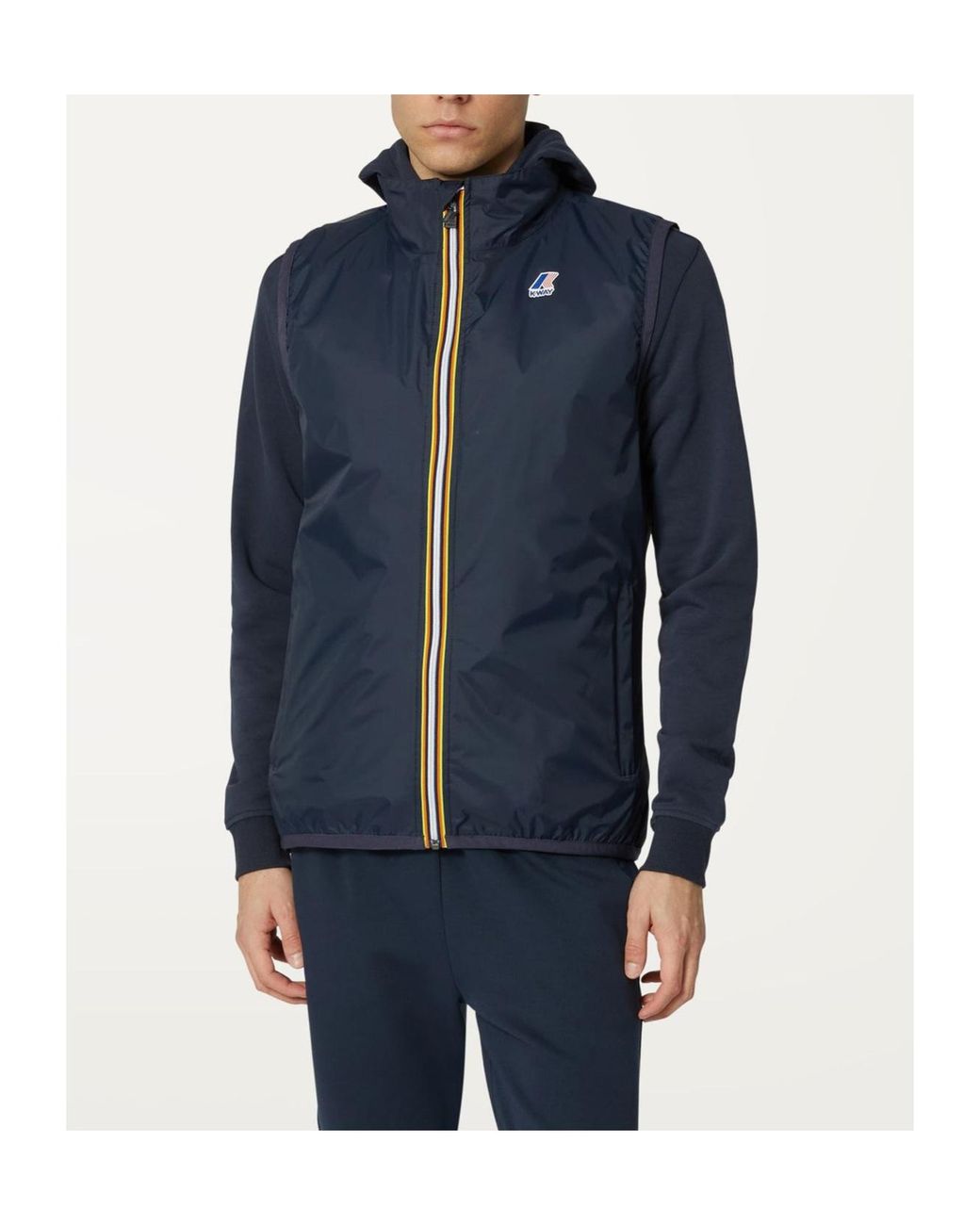 K-Way Blue Le Vrai 3.0 Rouland Warm Zipped Gilet