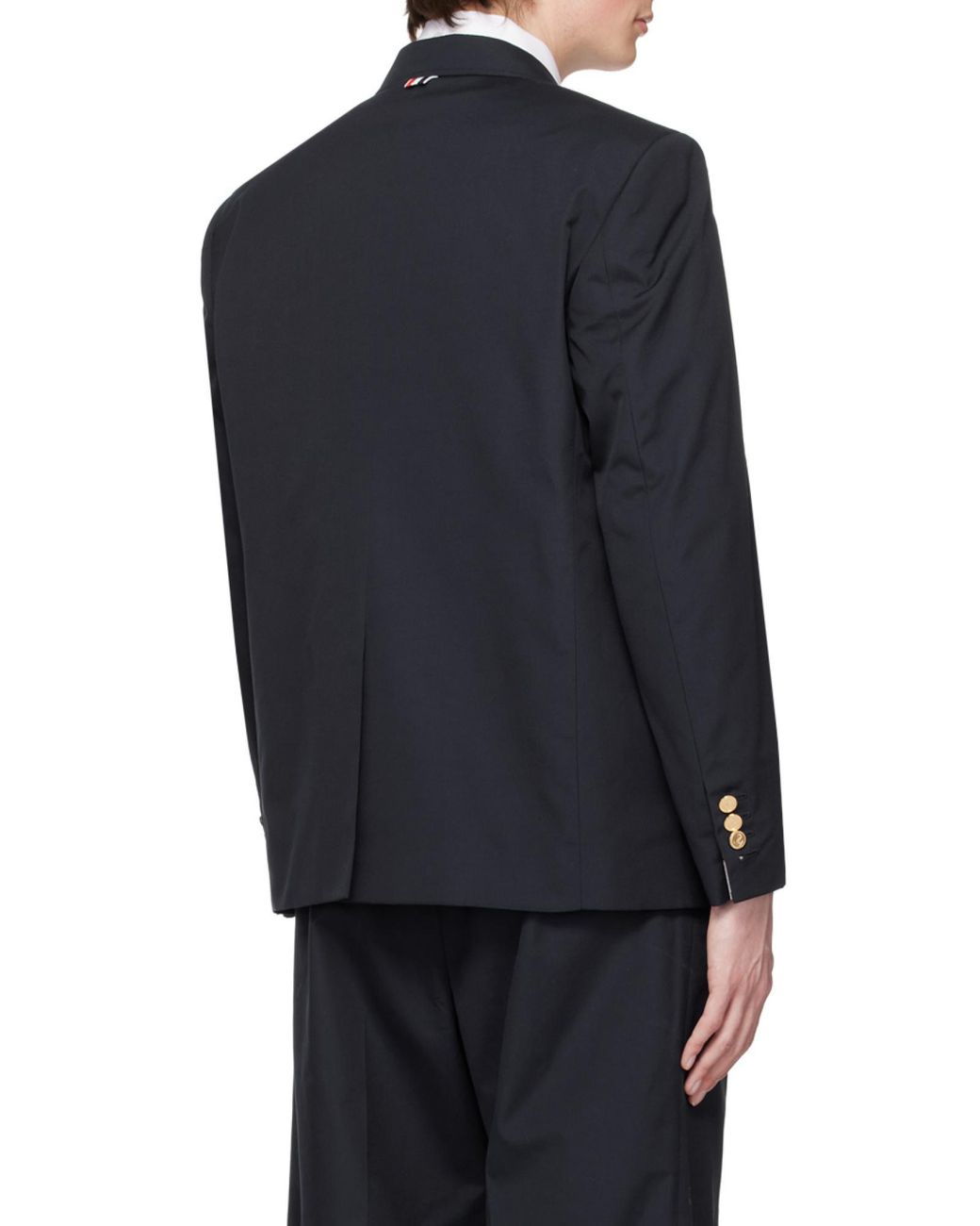 Thom Browne Blue Single-Breasted Tailored Blazer for men