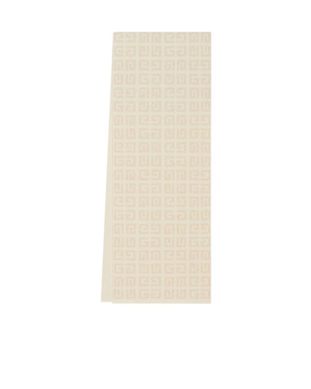 Givenchy White 4G Jacquard Knitted Scarf