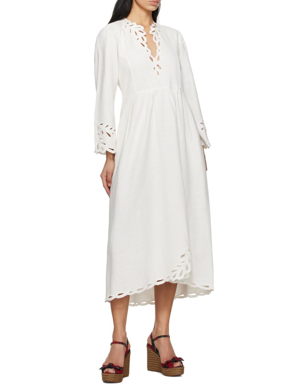 Dolce & Gabbana Pink Floral Motif Wedge Sandals