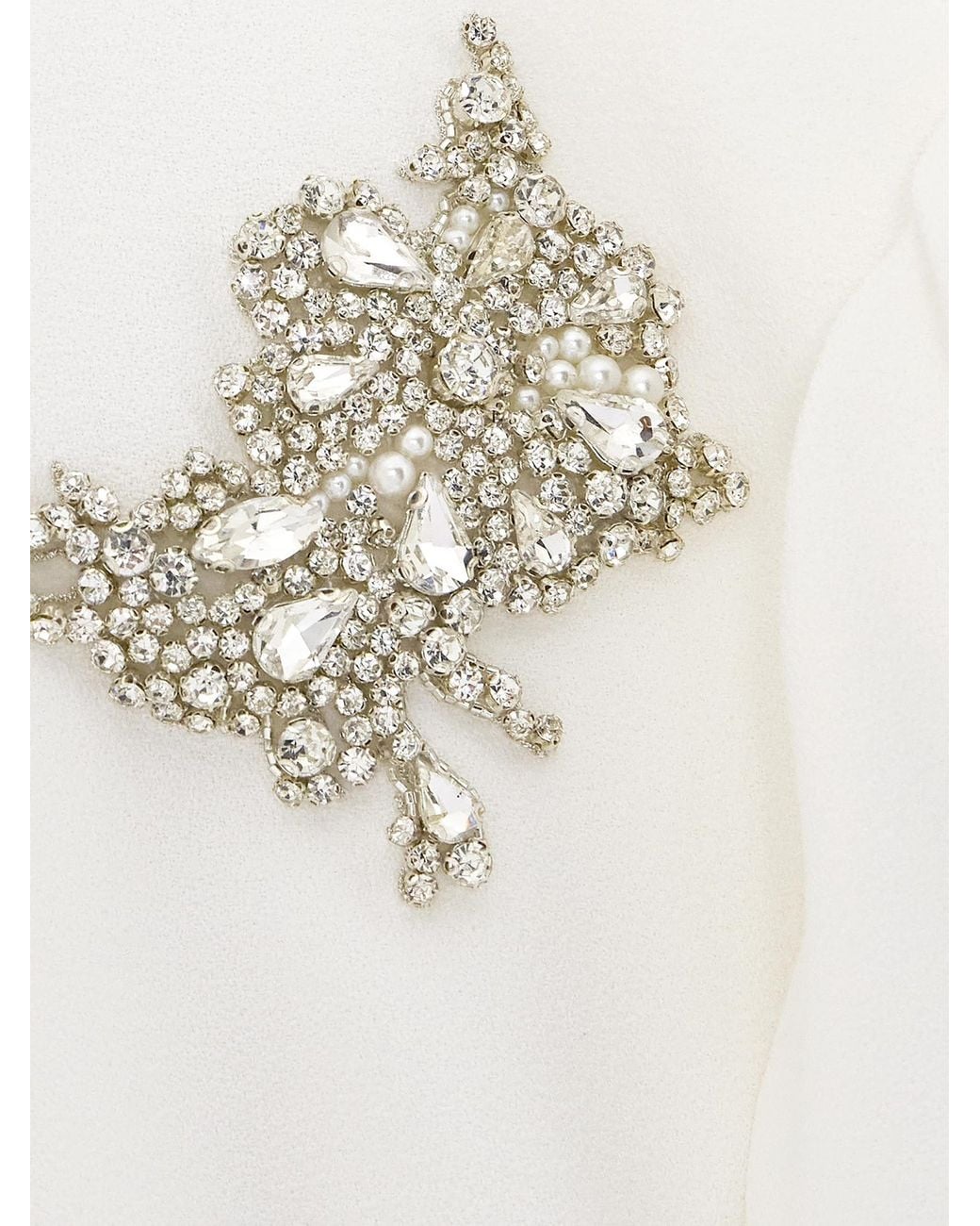 Erdem White Elegant Vintage Dress
