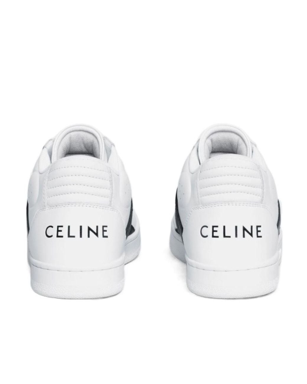 Céline White Ct-02 Mid Sneaker With Scratch