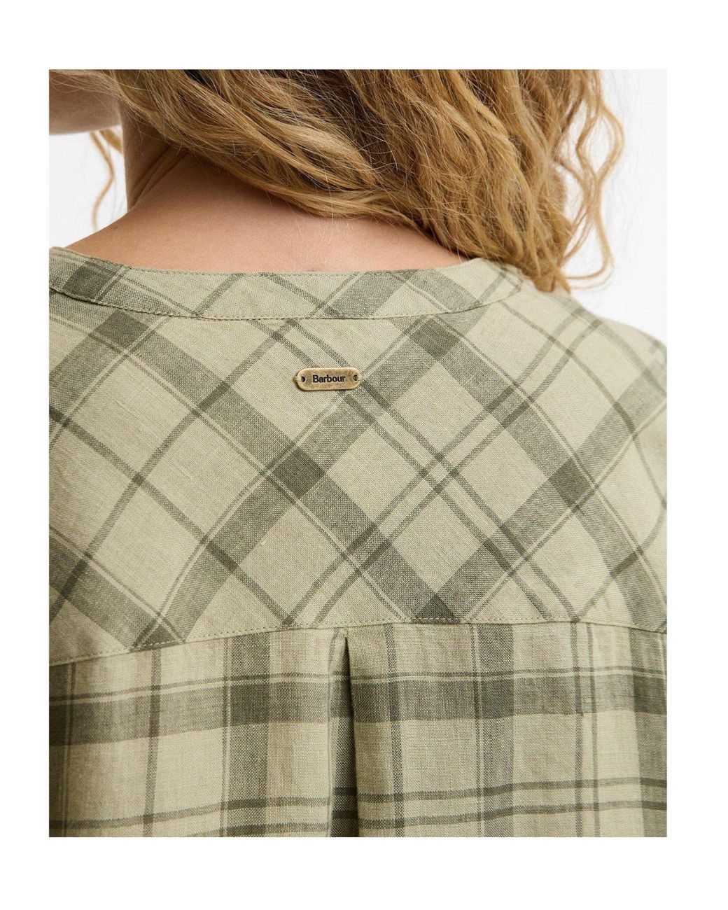 Barbour Green Printed Long-Sleeve Shirt