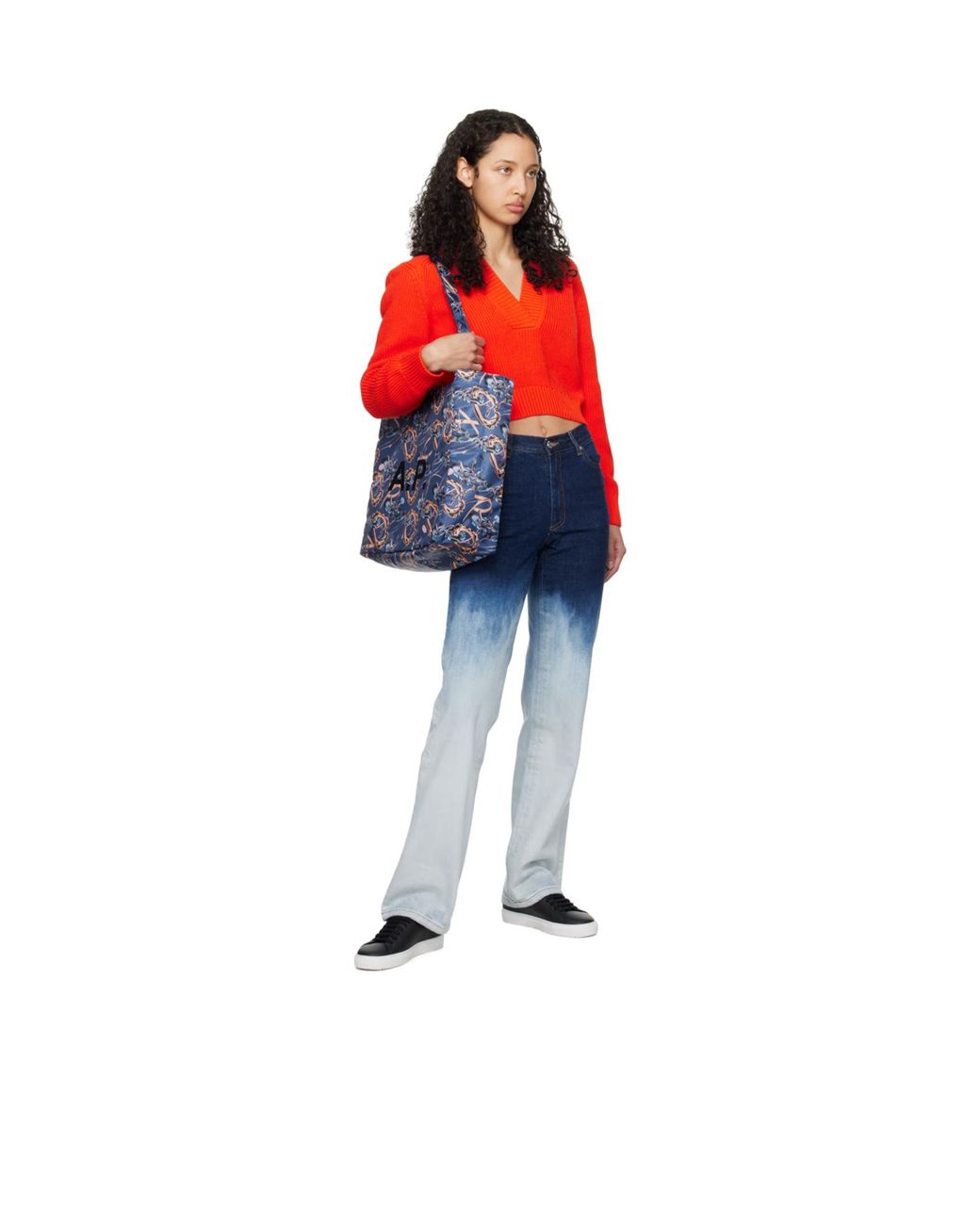 A.P.C. Blue X Brain Dead Co-Signed Double-Sided Tott Bag