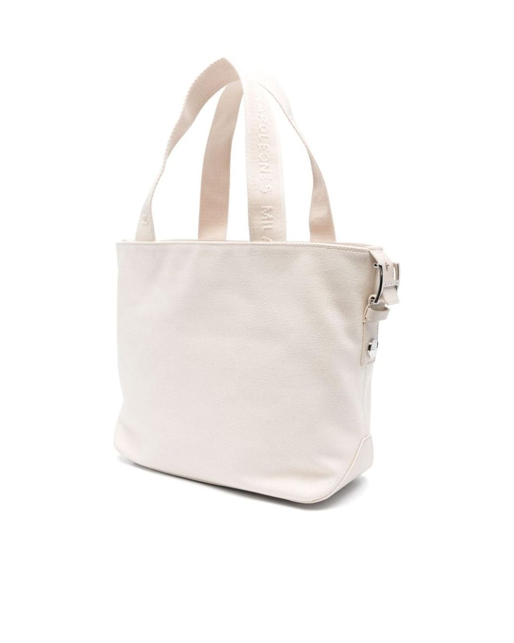Hogan Natural Medium Script Open Top Tote Bag