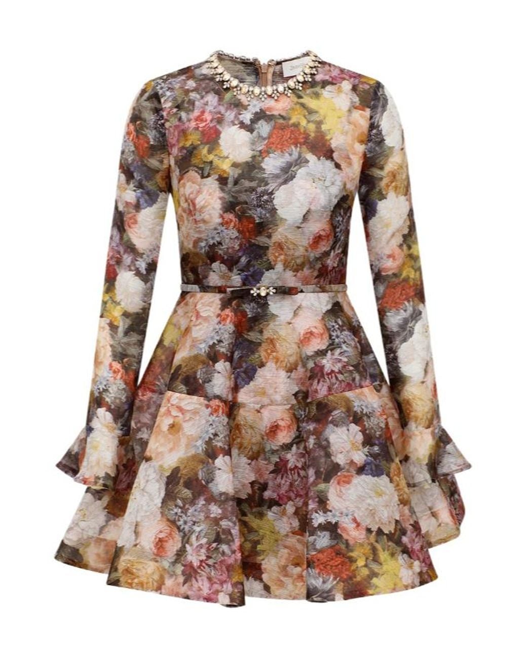 Zimmermann Brown Alchemy Long Sleeved Dress