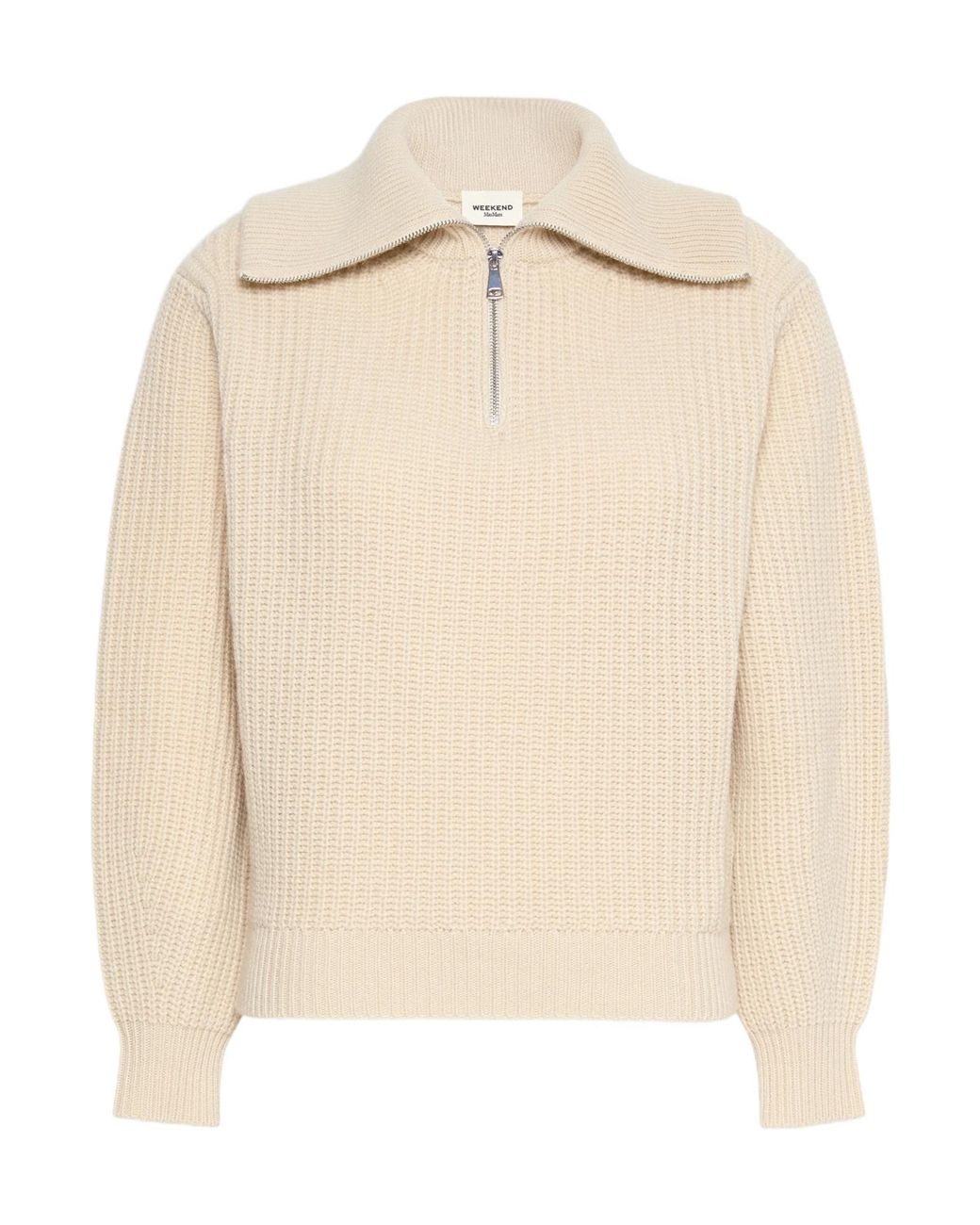 Max Mara Natural Weekend Wkdlaser Front Zipped Knitted Jumper