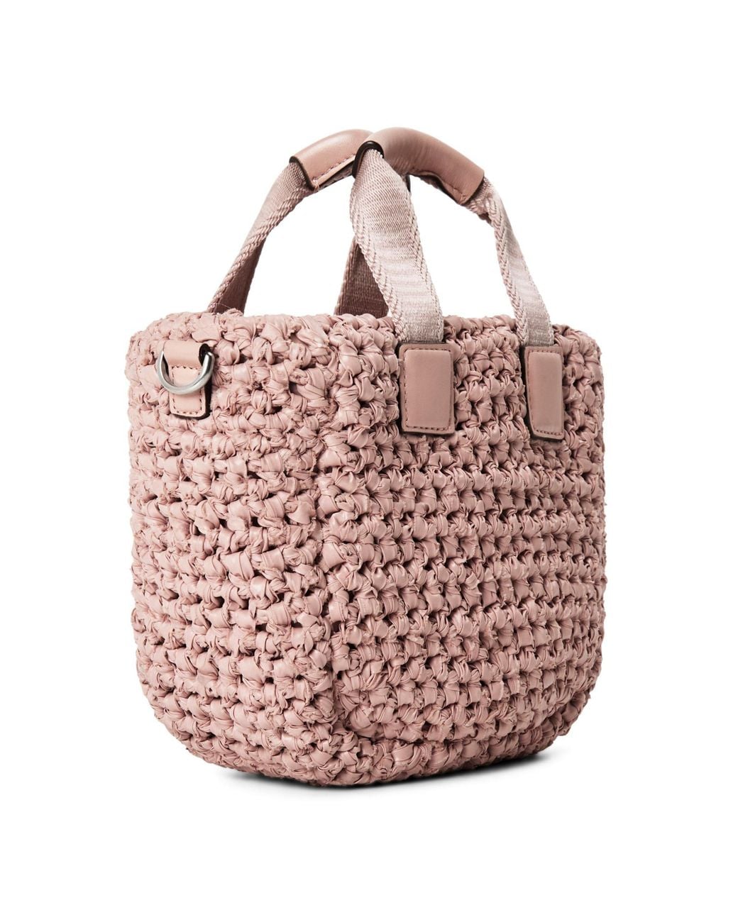 Moncler Pink Woven Handbag