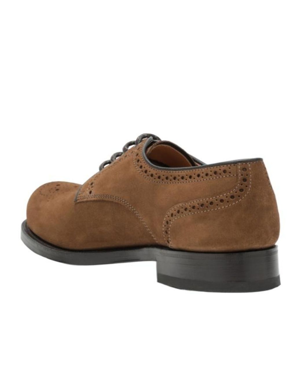 Church's Brown Almond Toe Lace-Up Shoes for men