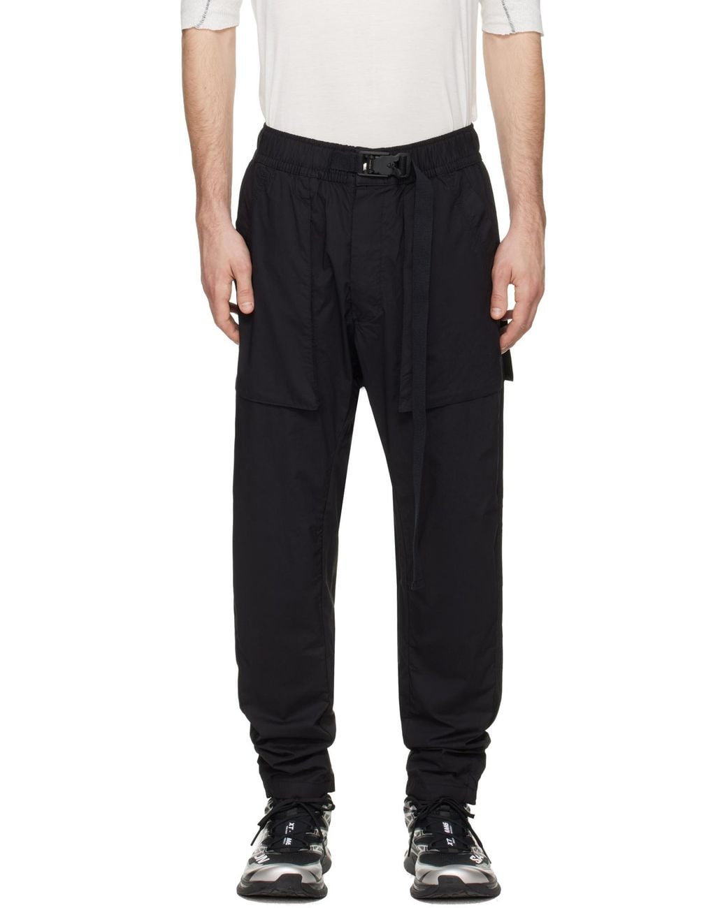 Thom Krom Black Elastic Waist Casual Pants for men