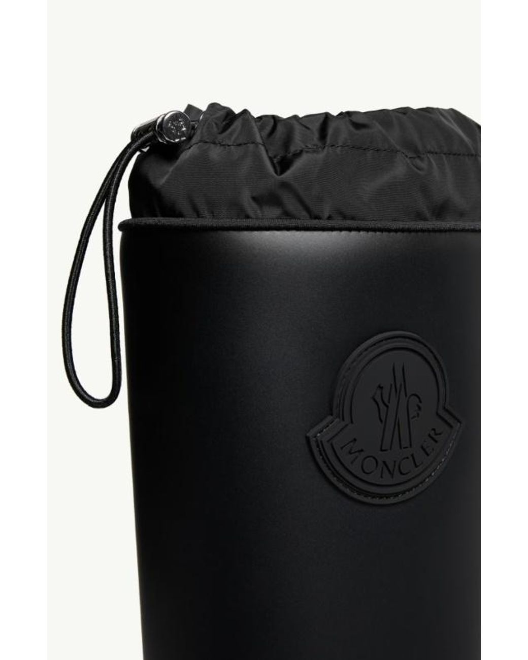 Moncler Black Kickstream High Rain Boots