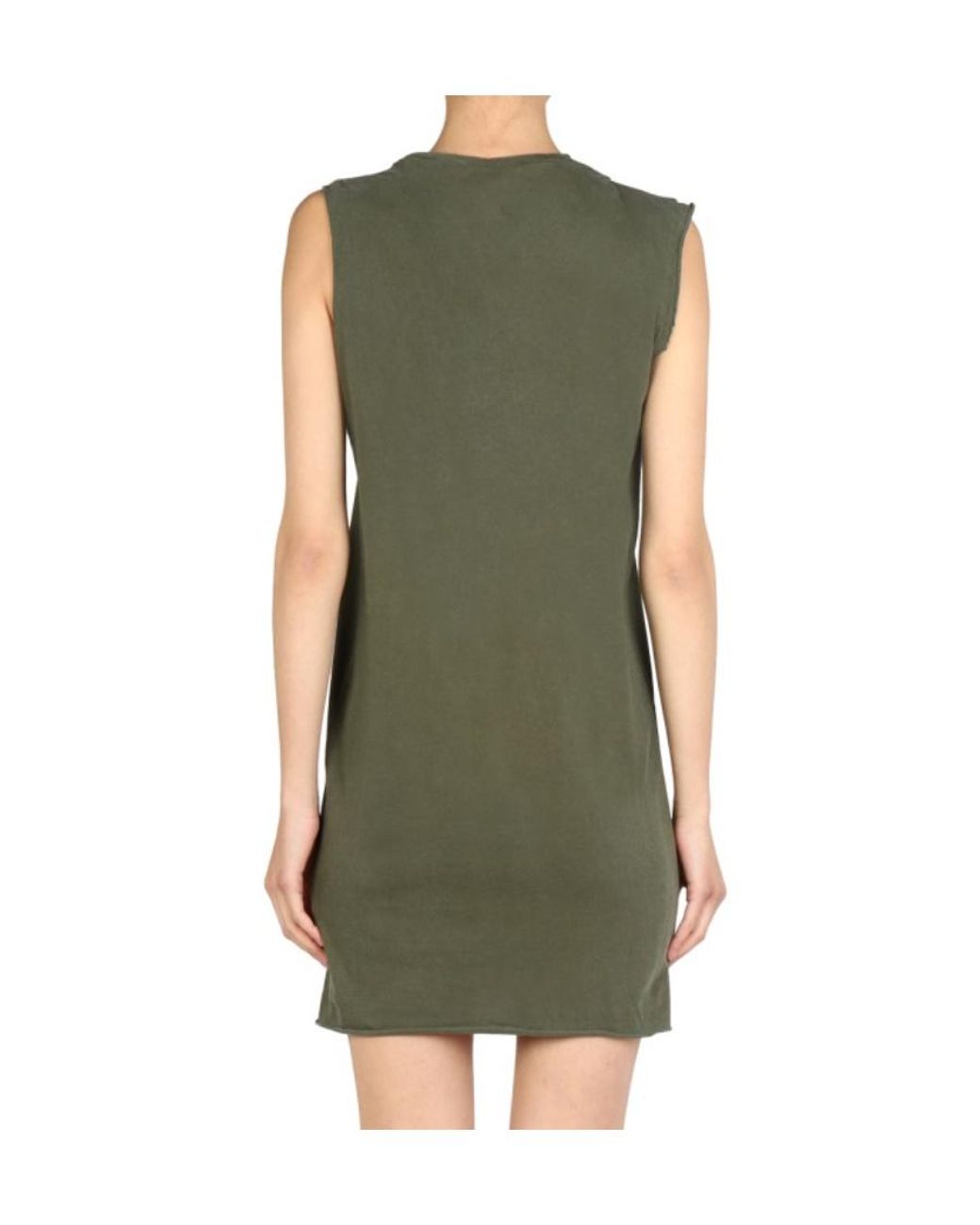 DSquared² Green Crewneck Sleeveless Mini Dress