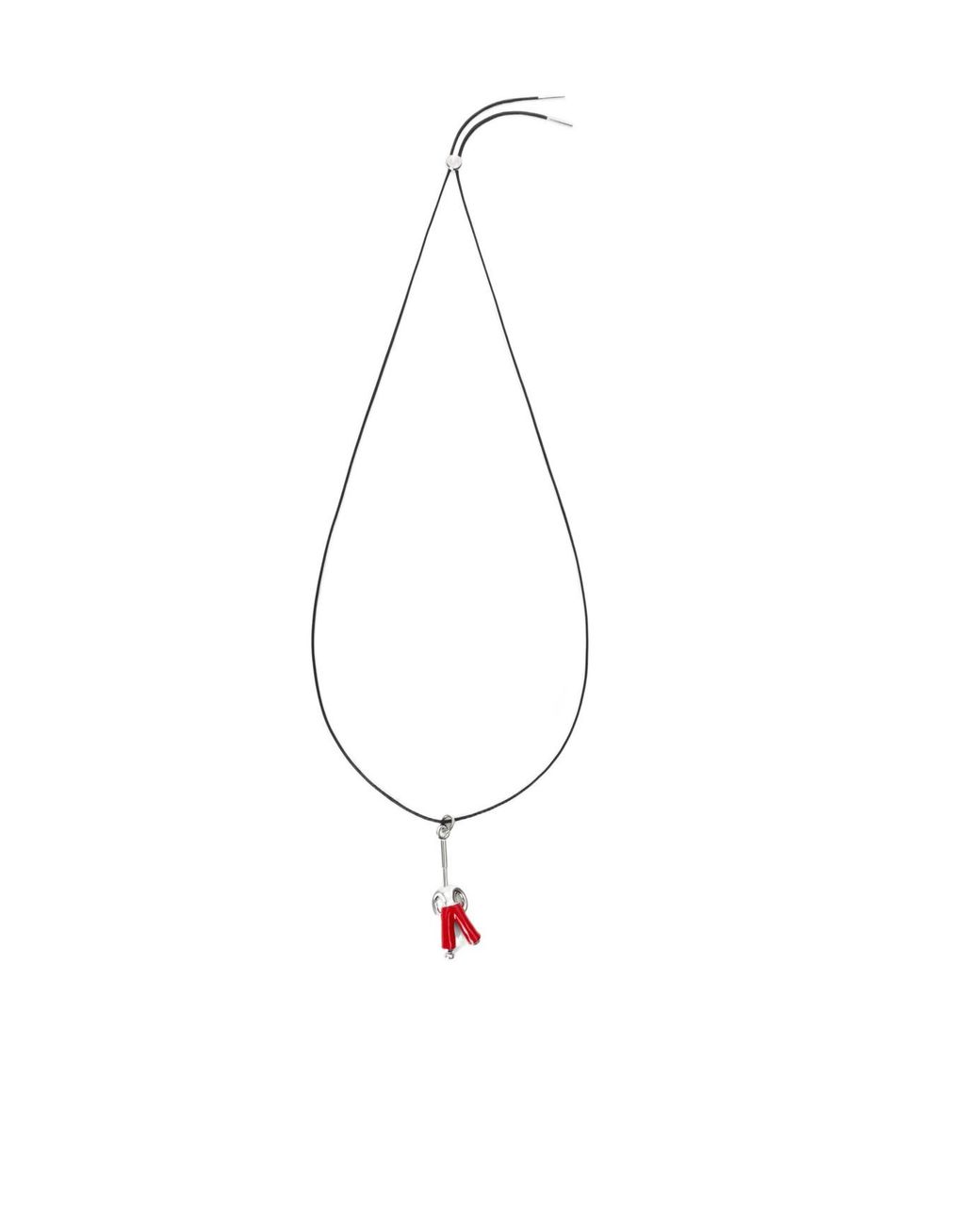 Loewe White Standing Acrobat Necklace