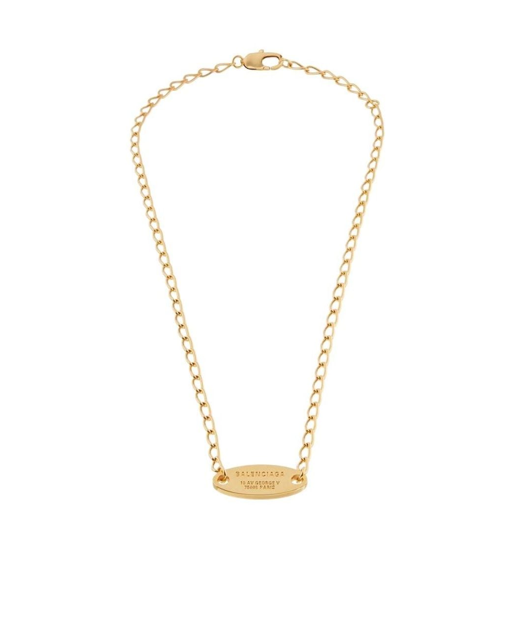 Balenciaga Metallic Everyday Necklace
