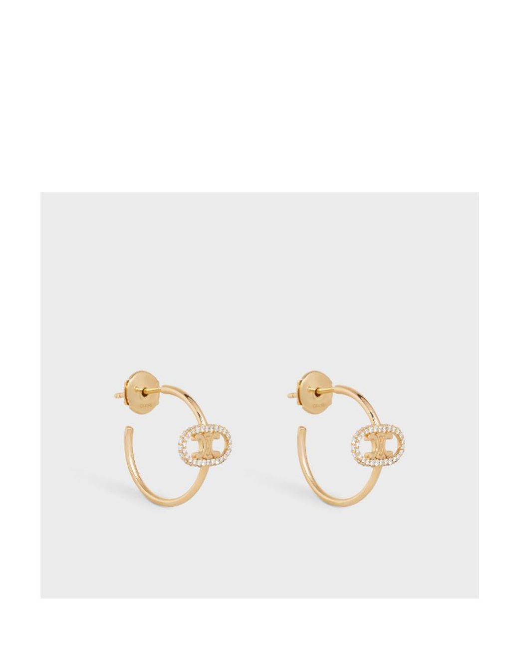Céline Metallic Maillon Triomphe Hoops