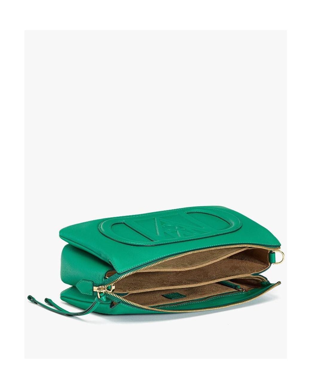 MCM Green Logo Shoulder Bag