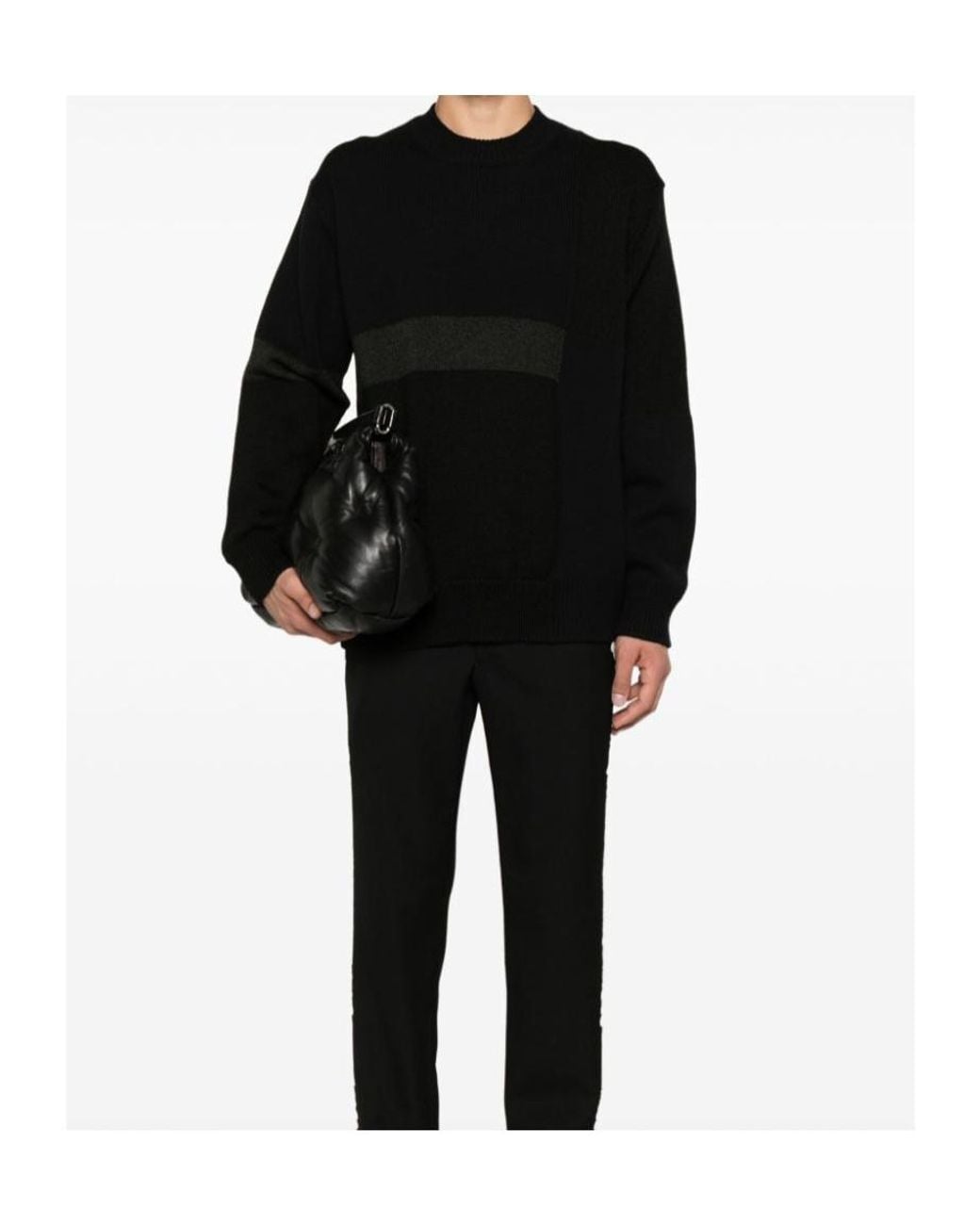 Comme des Garçons Black Comme Des Garçons Homme Crewneck Knitted Jumper for men