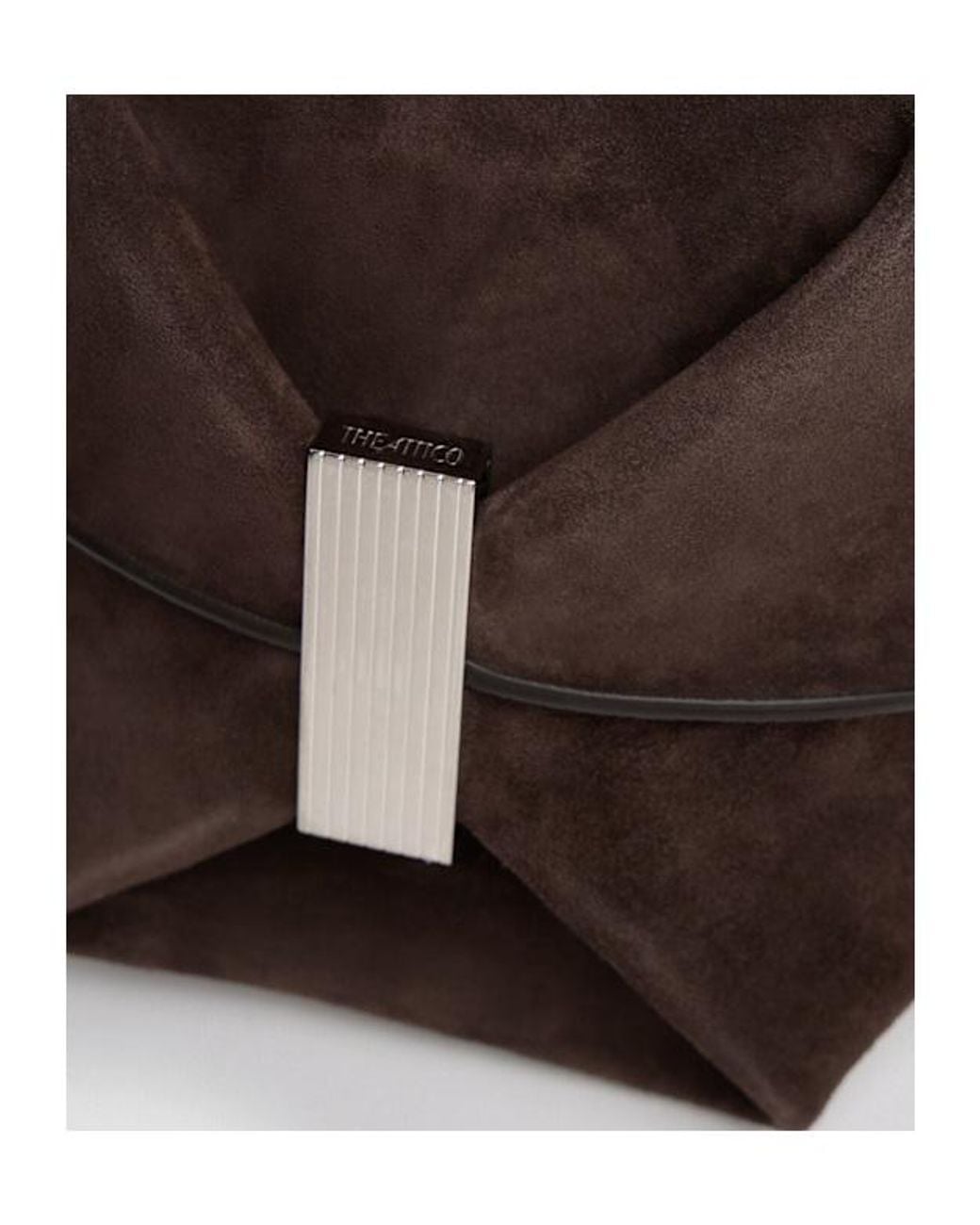 The Attico Brown Medium La Scoop Shoulder Bag