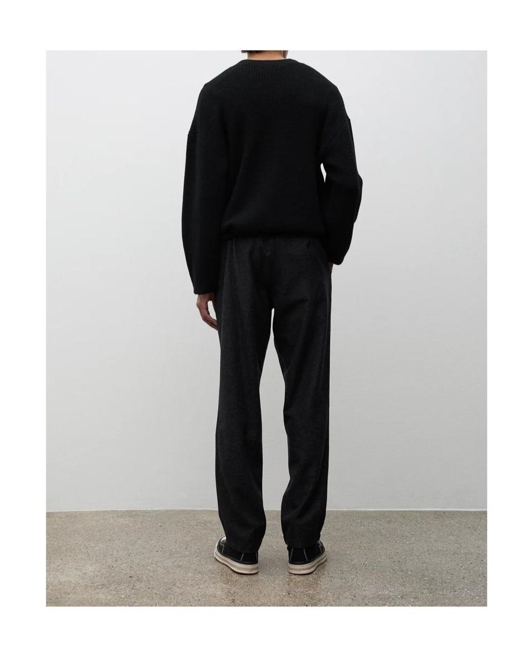 Norse Projects Black Trysil Regular Wool Pants for men