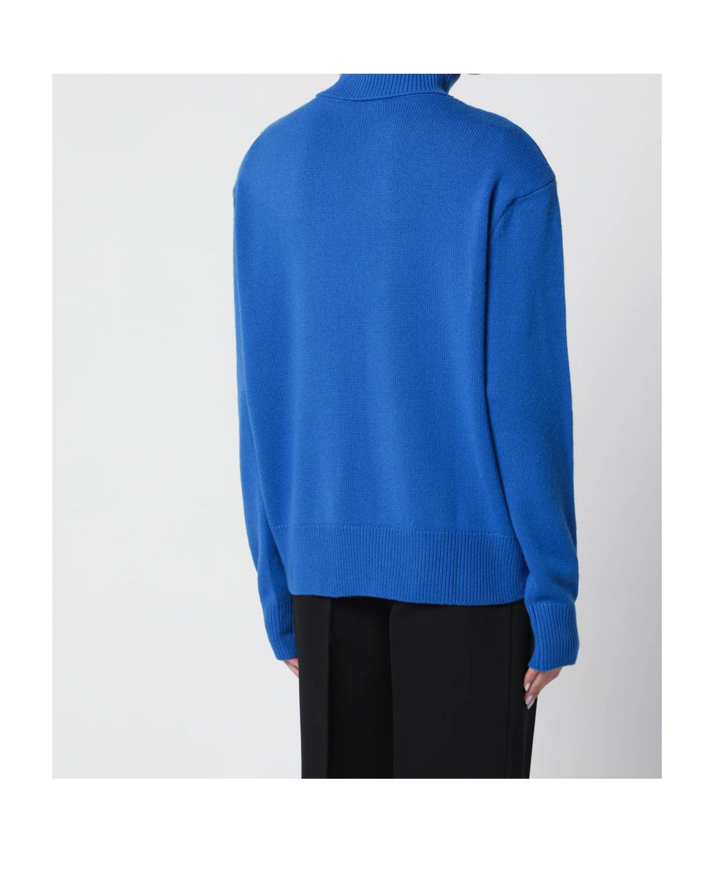 Frankie Shop Blue Turtleneck Sweater