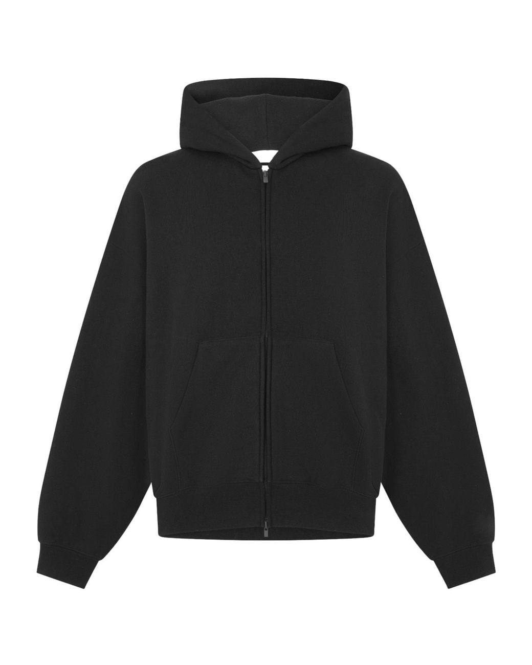 Fear Of God Black Full-Zip Hoodie for men
