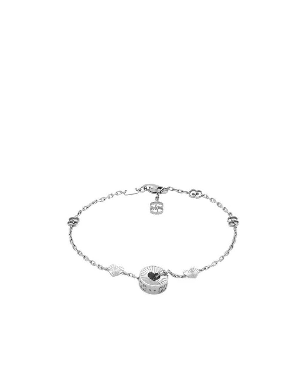 Gucci White Logo Bracelet