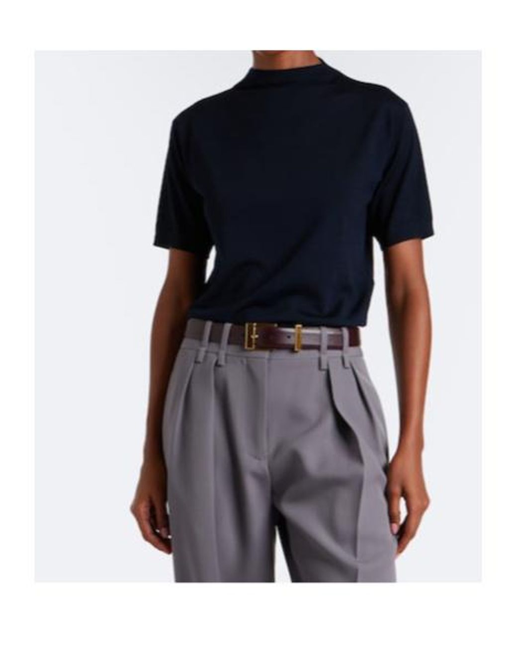 Jil Sander Blue Wool Sweater