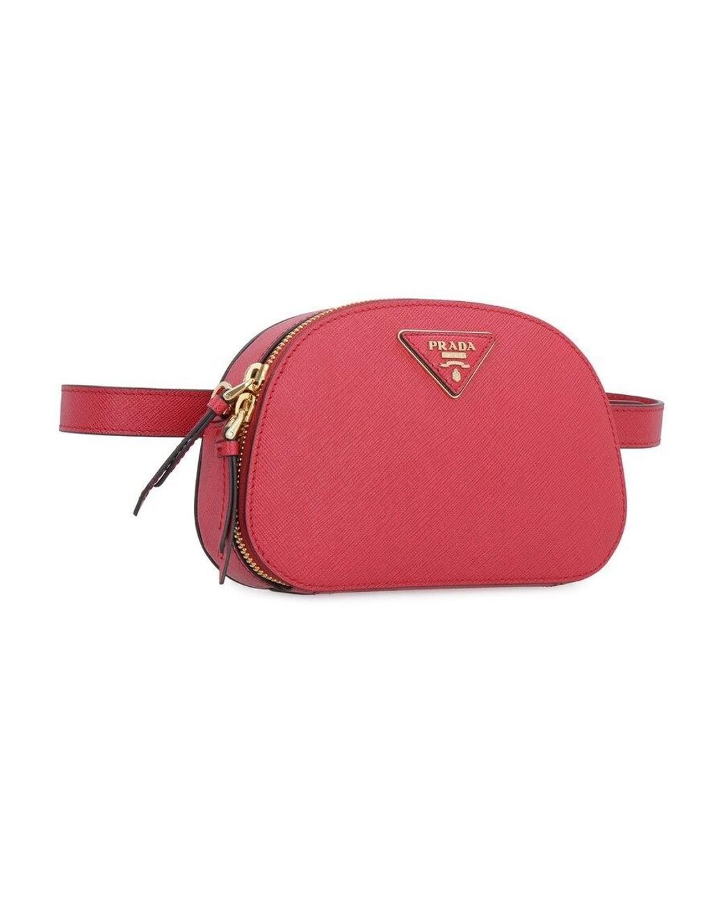Prada Red Logo Logo Bag