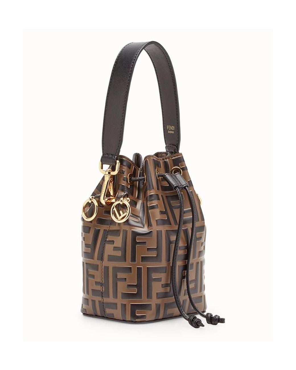 Fendi Brown Mon Tresor Mini Bucket Bag