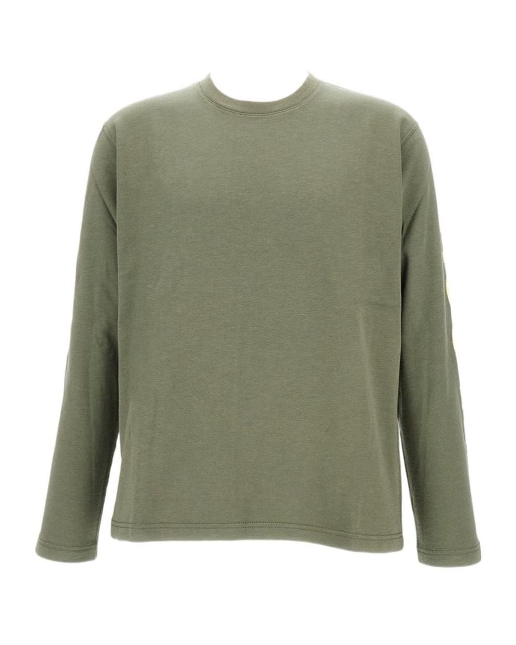 Junya Watanabe Green Crew-Neck Long-Sleeves T-Shirt for men