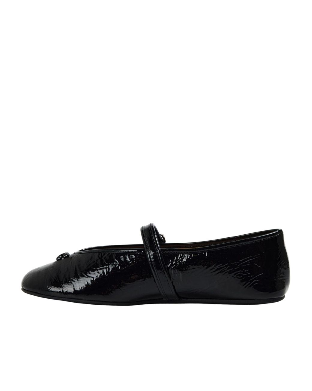 COACH Black Patent Leather Mary Jane Flats