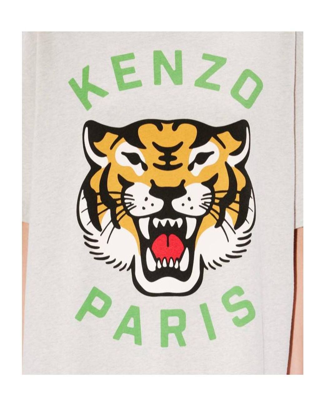 KENZO White Lucky Tiger Crewneck T-Shirt for men