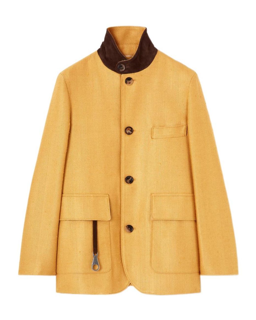 Loro Piana Yellow Long-Sleeved Casual Jacket