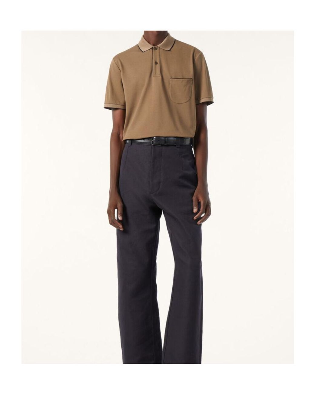 Loro Piana Brown Regatta Polo for men