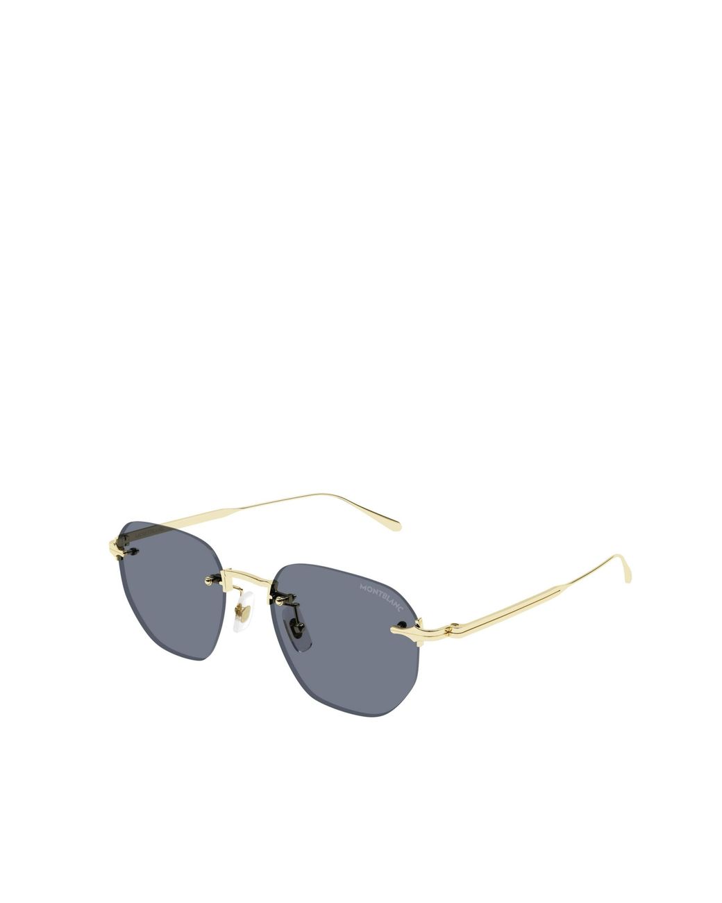 Montblanc Blue Eyewear Pilot Frame Sunglasses for men