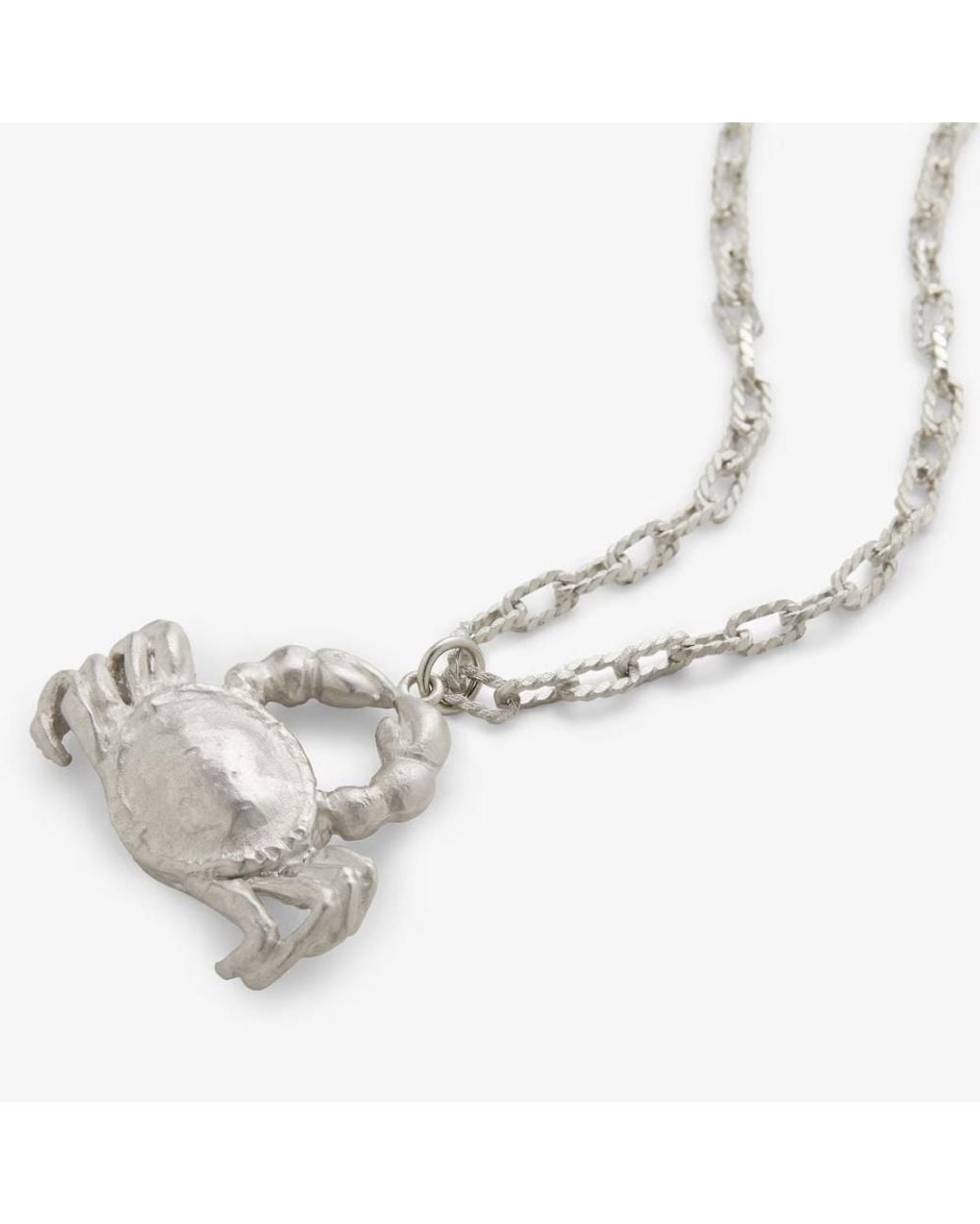 Fendi White Colored Metal Necklace