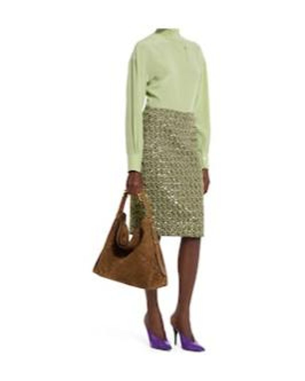 Gucci Brown Beatrix Large Tote Bag, Suede