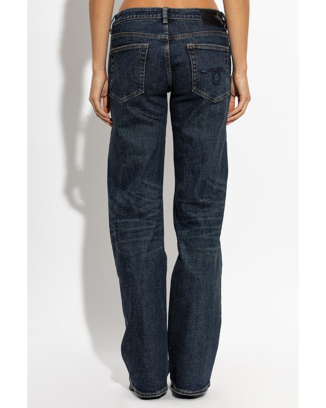 R13 Blue Belt-Loop Jeans