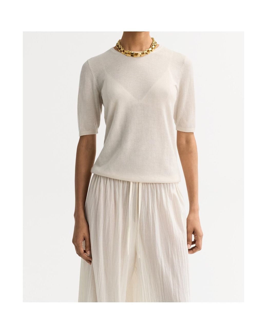 Soft Goat White Short-Sleeve T-Shirt