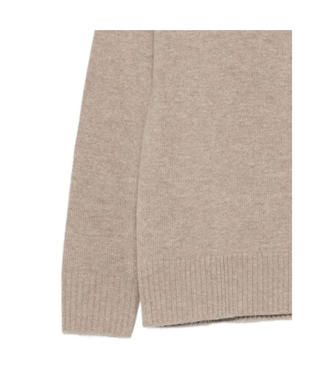 Seventy Natural High-Neck Knitted Sweater