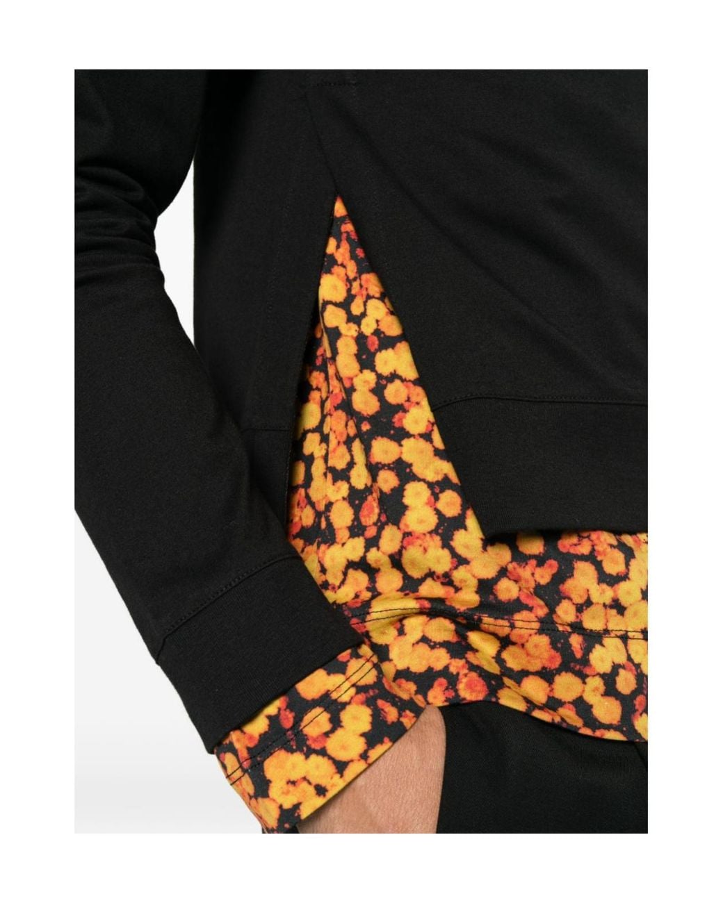 Dries Van Noten Black Long-Sleeve T-Shirt for men