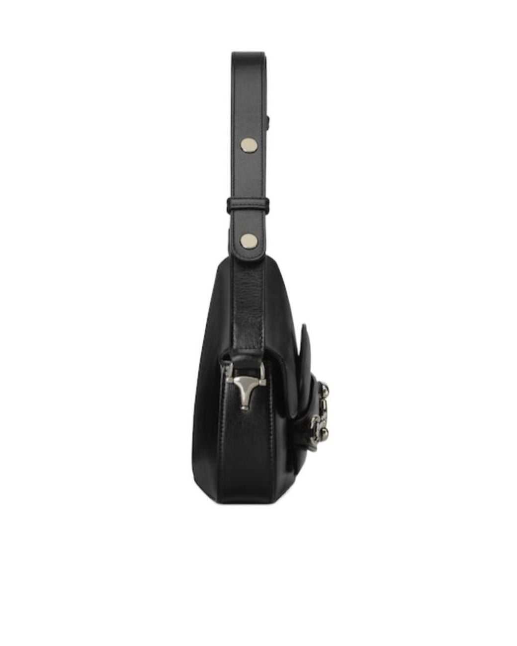 Gucci Black Horsebit 1955 Shoulder Bag for men