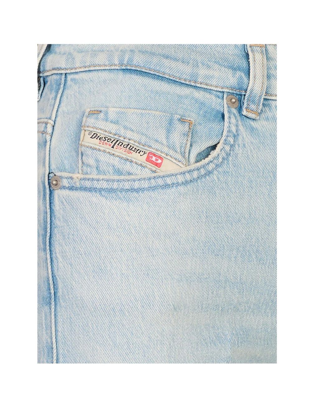 DIESEL Blue Five-Pocket Jeans