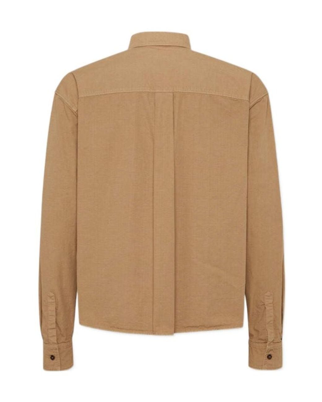 DSquared² Brown Icon Logo Printed Long-Sleeved Shirt for men