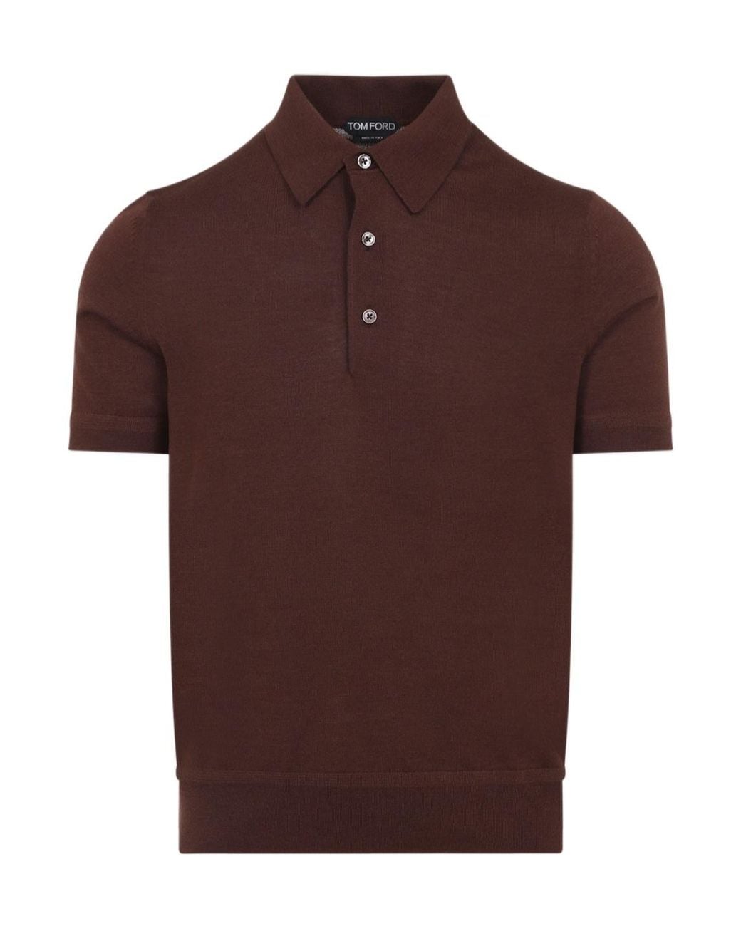 Tom Ford Brown Short-Sleeved Polo Shirt for men