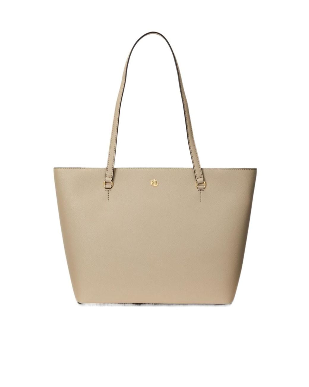 Ralph Lauren Natural Medium Karly Tote